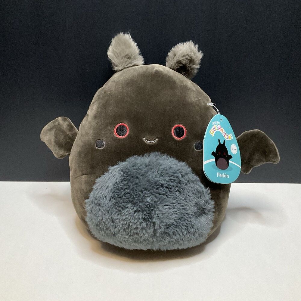NWT Squishmallows Perkin Mothman 8" Bat Plush Stuffed Animal Hot Topic Exclusive